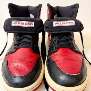 Nike Air Jordan 1 High Top Retro DMP Chicago Bulls Black/Red Size 9.5